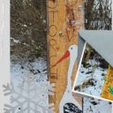 Bretterweg zur Storchenwiese im Schnee